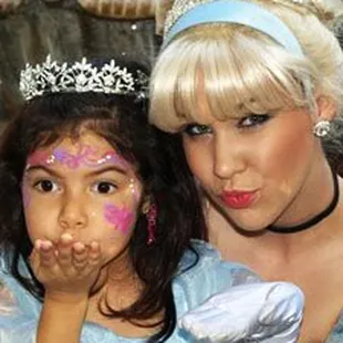 It looks like Cinderella came to her Princess Party!