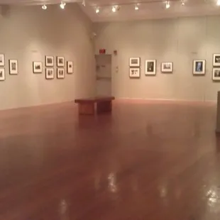 Wide shot of gallery