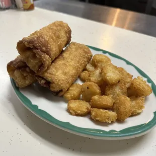 Breakfast Spring rolls. YUM !