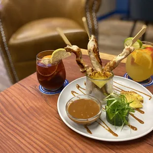 a plate of food on a table