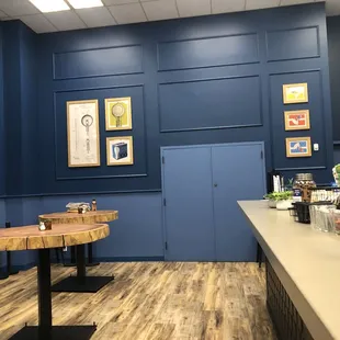 Interior with cool tables