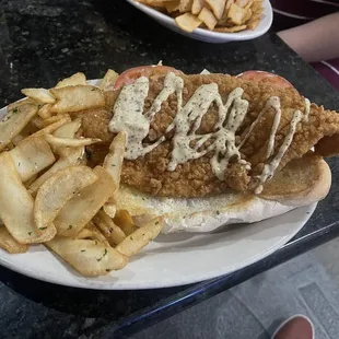Catfish Pontchartrain Po-boy