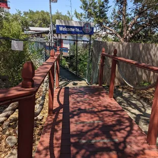 Entrance from parking lot