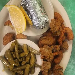 Oysters &amp; Shrimp. Flavorful and tasty
