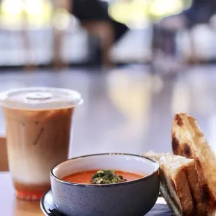 Grilled cheese + tomato soup