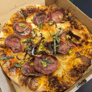 Genoa Salami Pizza