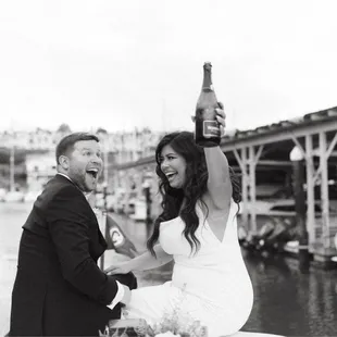 Our boat entrance into our reception