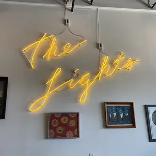 The LIghts neon sign