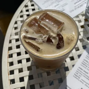 Iced shaken espresso + Coco Cashew Milk (not on the menu - but available Summer 2021)