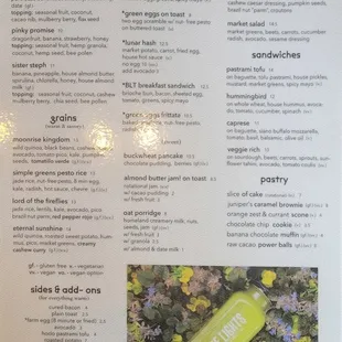 The Lights's all day menu