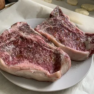 Prime bone in NY Steak