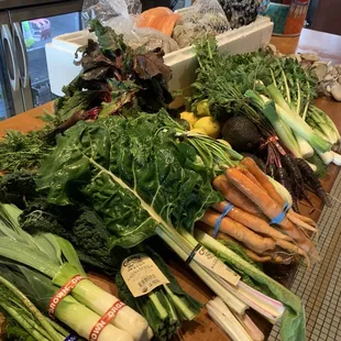Local seafood and produce