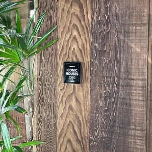 Cool little plaque at the entrance of the home.