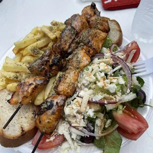 Chicken Kabobs Plate