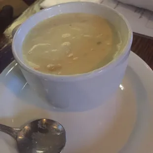 Corn chowder...HELLA good!