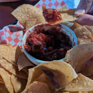 Salsa is made in house... excellent!!!