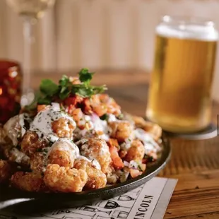 Tachos and a Hold My Beer on draft