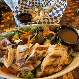 Chicken salad. Lots of chicken, great croutons!