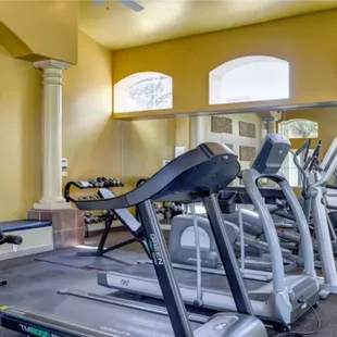 Enjoy a workout anytime in our 24 hour fitness center!