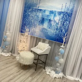 Backdrop photo area