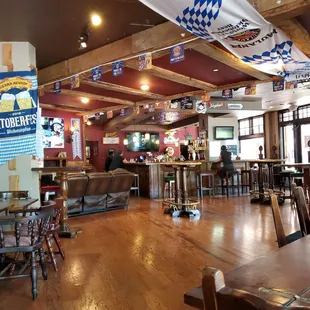 the interior of a restaurant