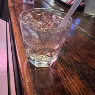 Vanilla vodka and ginger ale. Tastes just like cream soda!