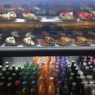 a variety of desserts and drinks