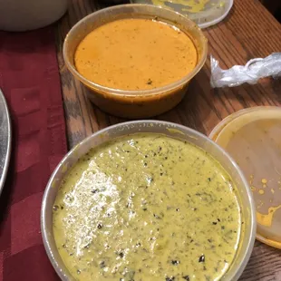 Saag Paneer and Chicken Tikka Masala and Plain rice