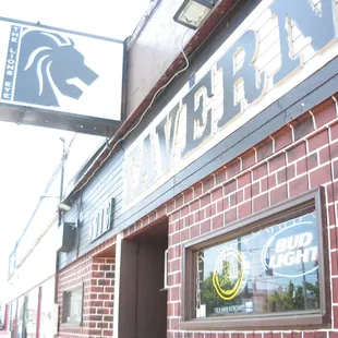 the front of the building