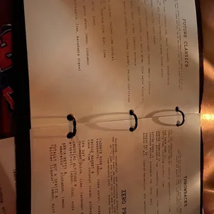 Drink Menu