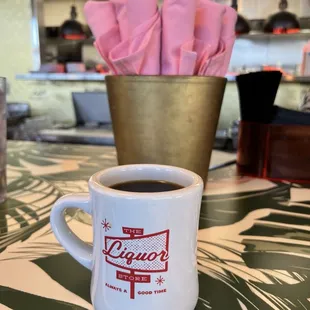 Cup of coffee from Vice and Virtue