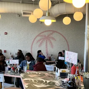 Inside the restaurant