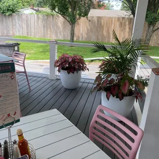 outside