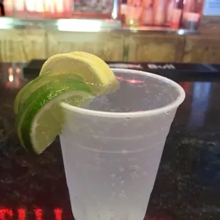 Truly with limes and lemons