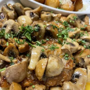 Chicken Marsala with Little Bar tots...