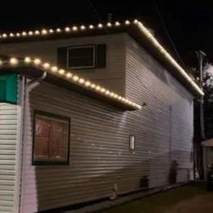 he outside of the building