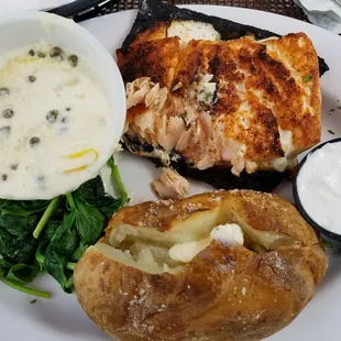 Cedar Planked Baked Salmon