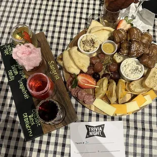 Sangria Flight and Savory Board