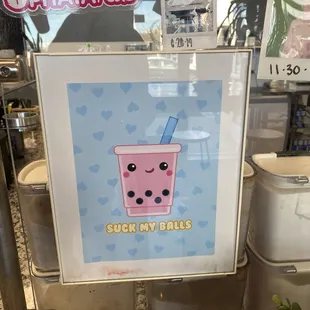 Front counter when you walk in