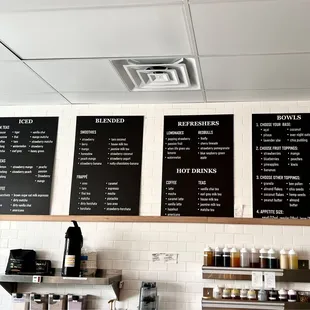 Menu *zoom in to read