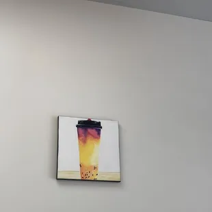 Interior, nice boba artwork