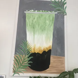 Interior, nice boba artwork
