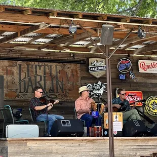live music outside.