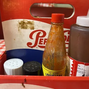 Nasty sauce everywhere.