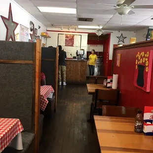 Seating and order counter