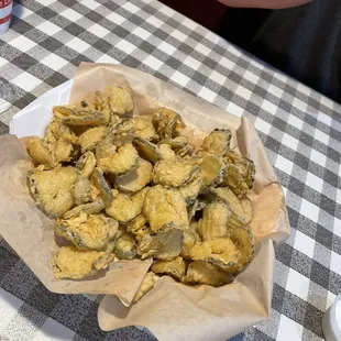 a basket of fried food
