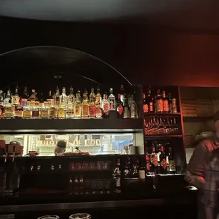 View at the bar - so cozy!