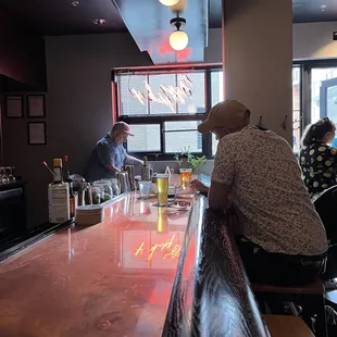 interior, sushi and sashimi