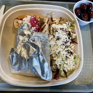 My Lamb Gyro.....excellent flavor !