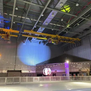 Interior of the ice rink